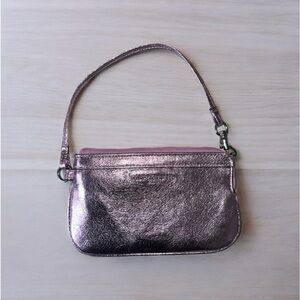 NWOT Karl Lagerfeld Metallic Wristlet